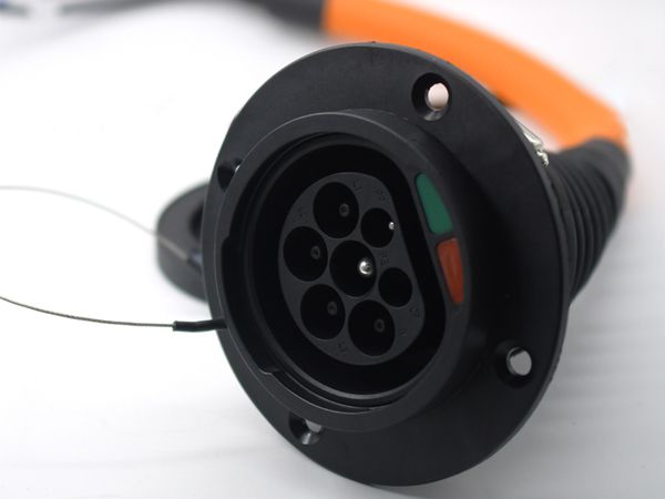 歐標(biāo)充電槍插座type2新能源電動(dòng)車(chē)充電口IEC-62192