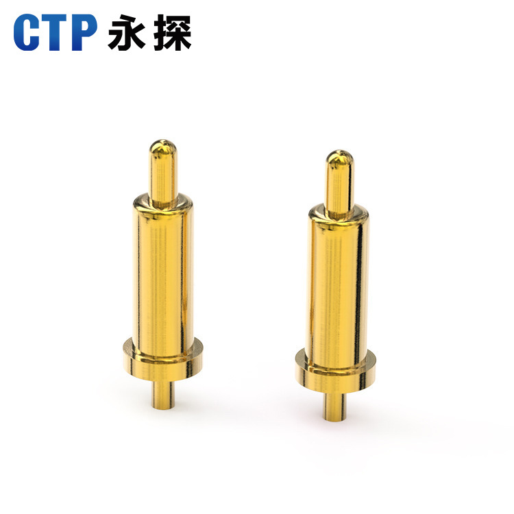 工廠定 制藍(lán)牙耳機(jī)觸點(diǎn)彈簧針穩(wěn)定大電流頂針探針 pogopin連接器