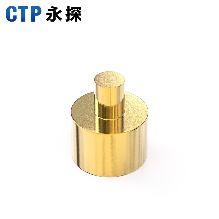 pogopin充電針插針彈簧針 TWS藍(lán)牙耳機(jī)銅柱信號針接觸塊鍍金銅針