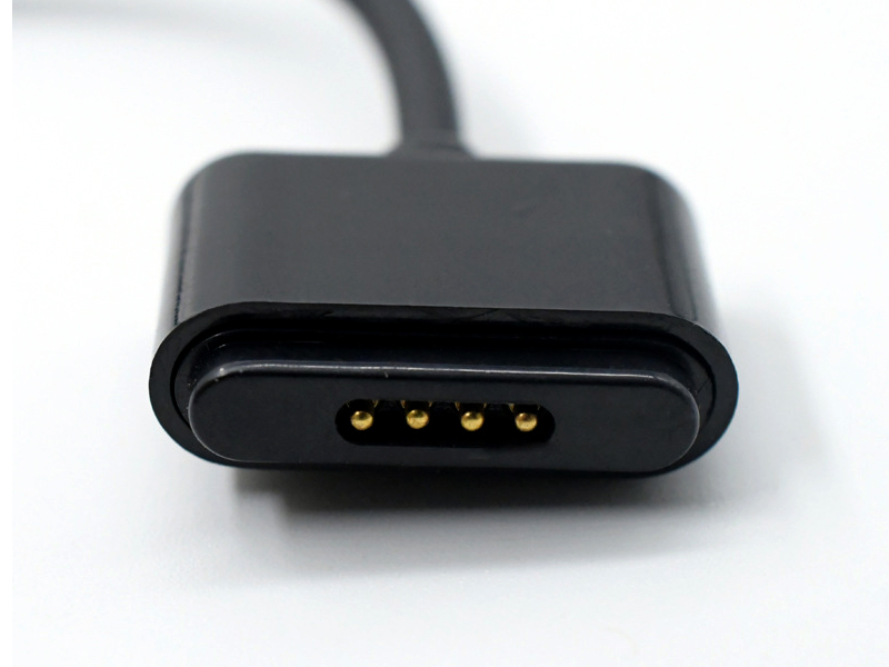 加熱飯盒異形4pin彈簧針磁吸數(shù)據(jù)線兒童電話手表手環(huán)連接器充電線